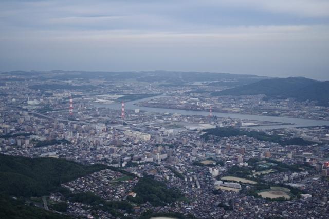 皿倉山からの眺め。